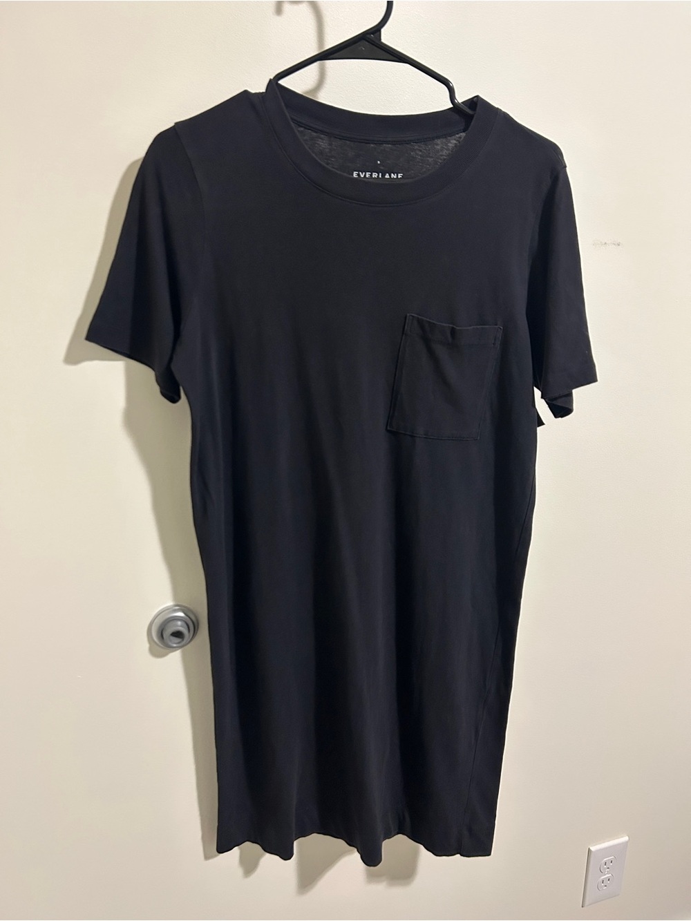 Everlane Women’s Shirt Dress Black Small Basic Layering Summer Soft